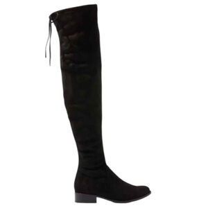 American Eagle Black Faux Suede Over-The-Knee Tall Boots Women’s Size 6